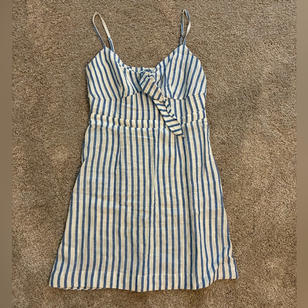 Like new Boden Blue and White Striped Mini Dress